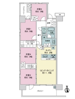 バウス西葛西清新町の間取図