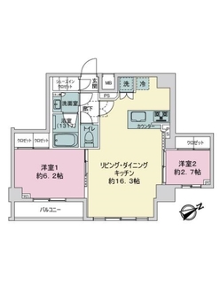 ＡＸＡＳ駒込アジールコートの間取図