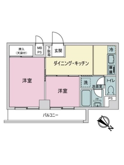 ニックハイム鶴見中央ビルの間取図