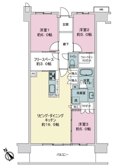 リビオ北千住の間取図