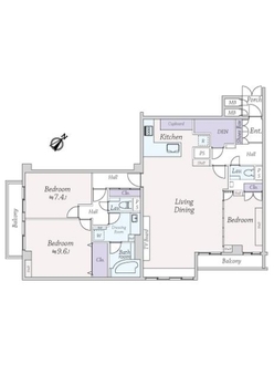 トーカンマンション南青山の間取図