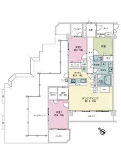 アルフェイス北千住の間取図