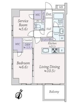 バースシティ横浜大通り公園の間取図