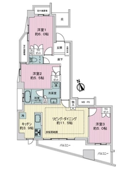 ライオンズ練馬平和台マスタープレイスの間取図