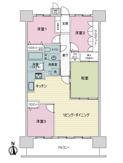 ライオンズマンション相生の間取図