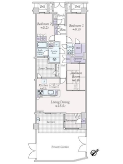 オーベル桜上水の間取図