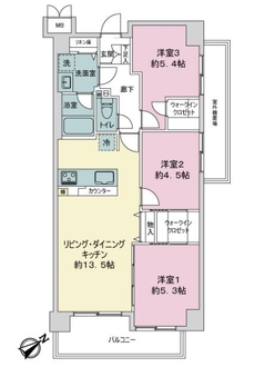 キャニオングランデ練馬北町弐番館の間取図