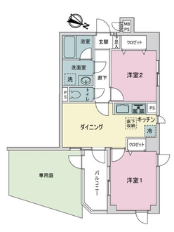 ライオンズマンション柴又第２の間取図