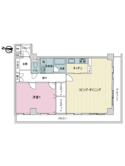 ライオンズマンション新川崎の間取図