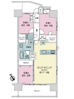 プラウド市川の間取図