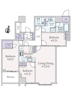 大崎ウエストシティタワーズの間取図