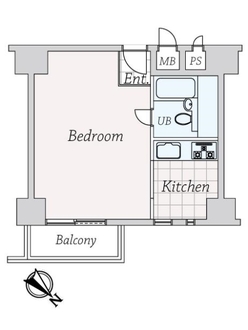 月島ハイツの間取図