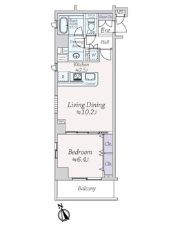 デュオ・スカーラ早稲田の間取図
