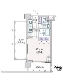 イクサージュ目黒の間取図
