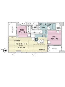 大阪ウエストゲートタワーの間取図