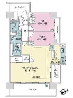 プラウドシティ金町ガーデンの間取図
