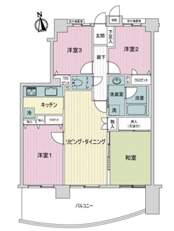 ダイアパレスグランデ西台の間取図