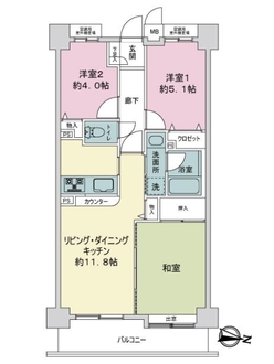 ライオンズガーデン新小岩の間取図