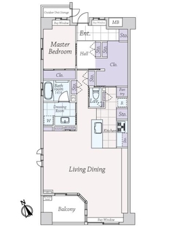 船橋本町ガーデンハウスの間取図