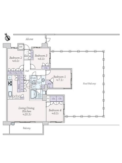 なかもずアイランズの間取図