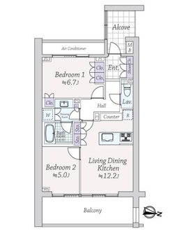 本郷パークハウス　ザ・プレミアフォートの間取図