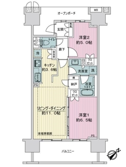 プラウドシティ池袋本町F棟の間取図