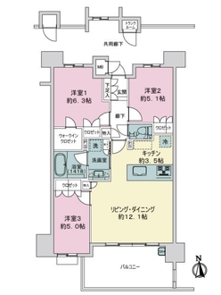 サンリヤン小戸の間取図