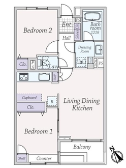 コスモ世田谷下馬の間取図