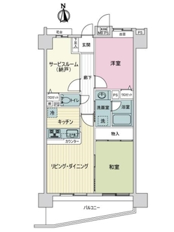 ライオンズシティ西日暮里の間取図