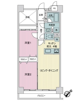 ライオンズヒルズ松戸の間取図