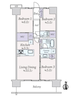 ガーデンハウス浦和常盤の間取図