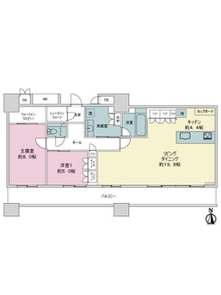 タワー・ザ・ファースト名古屋栄の間取図