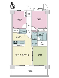 ライオンズガーデン梅島の間取図
