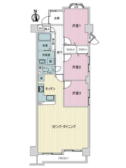 宝マンション東海通第二の間取図