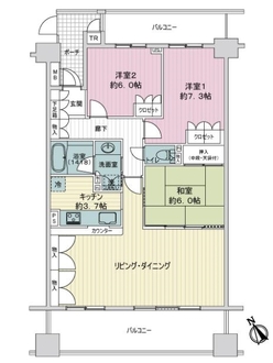 ステイツ茨木グランプレイスの間取図