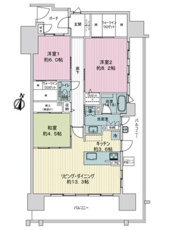サーパス段原の間取図
