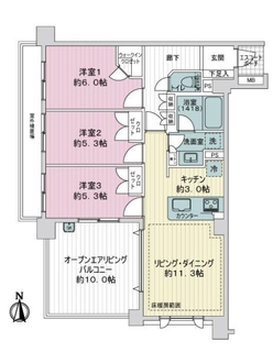 グランシティ大泉学園ＩＩの間取図