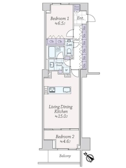 Ｂｒｉｌｌｉａ代官山プレステージの間取図