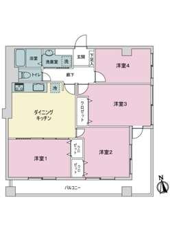 ヴェルドミール高島平の間取図