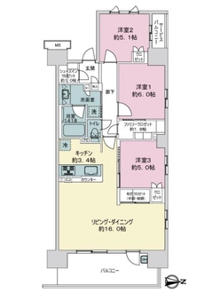バウス西葛西清新町の間取図