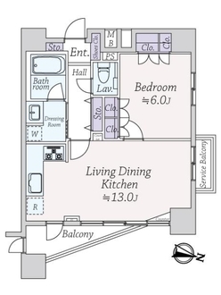ファーストリアルタワー新宿の間取図