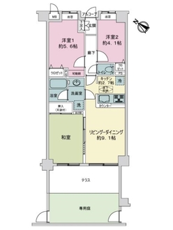 ローズガーデン南行徳壱番館の間取図