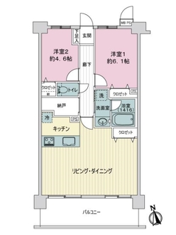 ライオンズマンション練馬北町の間取図