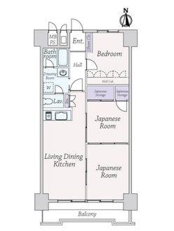 ライオンズマンション上本町の間取図