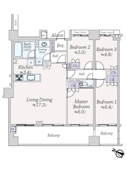 クレッセント川崎センティアの間取図