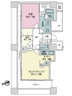 千住ザ・タワーの間取図