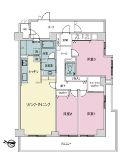 シーサイドももちヴェルデコート５番館の間取図