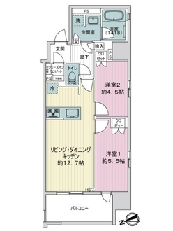 オープンレジデンシア大須門前町の間取図
