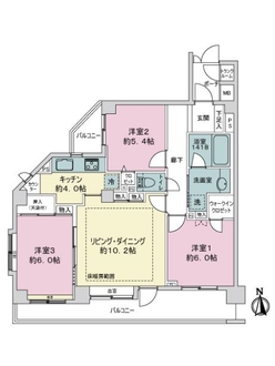 コスモ西尾久の間取図