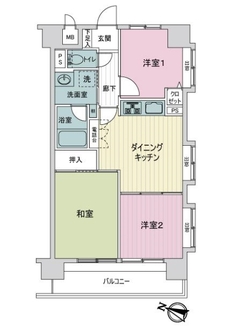 ダイアパレス柴又の間取図